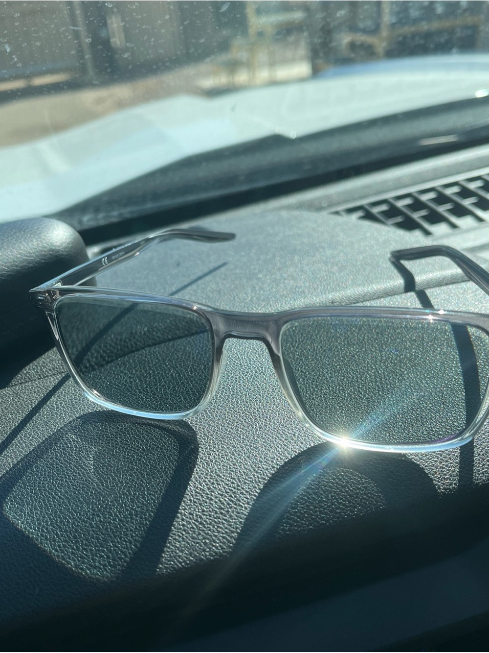 Two (2) Nike Frame Eyeglasses with Grey Lenses + Black Lenses